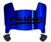Houston Christian Huskies Mini Football Helmet Visor Shield w/ Clips - PICK VISOR & LOGO COLOR