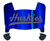 Houston Christian Huskies Mini Football Helmet Visor Shield w/ Clips - PICK VISOR & LOGO COLOR