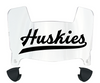 Houston Christian Huskies Mini Football Helmet Visor Shield w/ Clips - PICK VISOR & LOGO COLOR