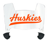 Houston Christian Huskies Mini Football Helmet Visor Shield w/ Clips - PICK VISOR & LOGO COLOR