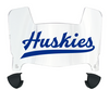 Houston Christian Huskies Mini Football Helmet Visor Shield w/ Clips - PICK VISOR & LOGO COLOR