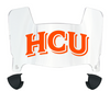Houston Christian Huskies Mini Football Helmet Visor Shield w/ Clips - PICK VISOR & LOGO COLOR