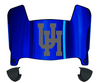 Houston Cougars Mini Football Helmet Visor Shield w/ Clips - PICK VISOR & LOGO COLOR