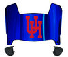 Houston Cougars Mini Football Helmet Visor Shield w/ Clips - PICK VISOR & LOGO COLOR
