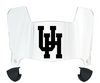 Houston Cougars Mini Football Helmet Visor Shield w/ Clips - PICK VISOR & LOGO COLOR