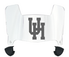 Houston Cougars Mini Football Helmet Visor Shield w/ Clips - PICK VISOR & LOGO COLOR