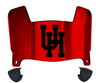 Houston Cougars Mini Football Helmet Visor Shield w/ Clips - PICK VISOR & LOGO COLOR