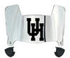 Houston Cougars Mini Football Helmet Visor Shield w/ Clips - PICK VISOR & LOGO COLOR