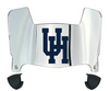 Houston Cougars Mini Football Helmet Visor Shield w/ Clips - PICK VISOR & LOGO COLOR