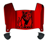 Houston Cougars Mini Football Helmet Visor Shield w/ Clips - PICK VISOR & LOGO COLOR