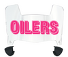 Houston Oilers Retro Limited Edition Mini Football Helmet Visor Shield w/ Clips - PICK VISOR & LOGO COLOR