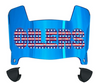 Houston Oilers Retro Limited Edition Mini Football Helmet Visor Shield w/ Clips - PICK VISOR & LOGO COLOR