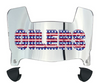 Houston Oilers Retro Limited Edition Mini Football Helmet Visor Shield w/ Clips - PICK VISOR & LOGO COLOR