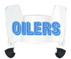 Houston Oilers Retro Mini Football Helmet Visor Shield w/ Clips - PICK VISOR & LOGO COLOR