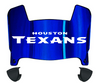 Houston Texans Mini Football Helmet Visor Shield w/ Clips - PICK VISOR & LOGO COLOR - SportsJewelryProShop