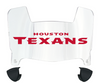 Houston Texans Mini Football Helmet Visor Shield w/ Clips - PICK VISOR & LOGO COLOR - SportsJewelryProShop