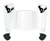 Houston Texans Mini Football Helmet Visor Shield w/ Clips - PICK VISOR & LOGO COLOR - SportsJewelryProShop