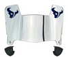 Houston Texans Mini Football Helmet Visor Shield w/ Clips - PICK VISOR & LOGO COLOR - SportsJewelryProShop