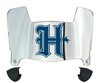 Houston Texans Mini Football Helmet Visor Shield w/ Clips - PICK VISOR & LOGO COLOR - SportsJewelryProShop