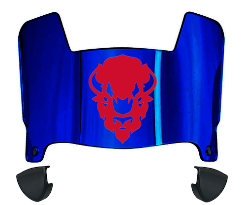 Howard Bison Mini Football Helmet Visor Shield w/ Clips - PICK VISOR & LOGO COLOR