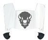 Howard Bison Mini Football Helmet Visor Shield w/ Clips - PICK VISOR & LOGO COLOR