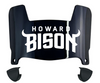 Howard Bison Mini Football Helmet Visor Shield w/ Clips - PICK VISOR & LOGO COLOR