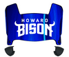 Howard Bison Mini Football Helmet Visor Shield w/ Clips - PICK VISOR & LOGO COLOR