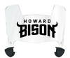 Howard Bison Mini Football Helmet Visor Shield w/ Clips - PICK VISOR & LOGO COLOR