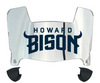 Howard Bison Mini Football Helmet Visor Shield w/ Clips - PICK VISOR & LOGO COLOR