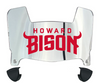 Howard Bison Mini Football Helmet Visor Shield w/ Clips - PICK VISOR & LOGO COLOR
