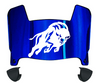 Howard Bison Mini Football Helmet Visor Shield w/ Clips - PICK VISOR & LOGO COLOR