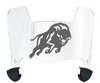 Howard Bison Mini Football Helmet Visor Shield w/ Clips - PICK VISOR & LOGO COLOR