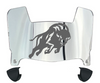 Howard Bison Mini Football Helmet Visor Shield w/ Clips - PICK VISOR & LOGO COLOR