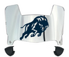 Howard Bison Mini Football Helmet Visor Shield w/ Clips - PICK VISOR & LOGO COLOR