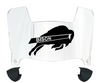 Howard Bison Mini Football Helmet Visor Shield w/ Clips - PICK VISOR & LOGO COLOR