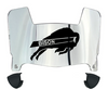 Howard Bison Mini Football Helmet Visor Shield w/ Clips - PICK VISOR & LOGO COLOR