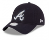 Atlanta Braves Swarovski Crystal Bling Womens Navy Blue New Era Adjustable Hat