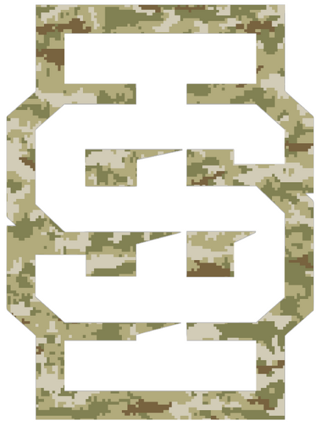 Idaho State Bengals IS Logo Salute to Service Camouflage Camo Vinyl Decal PICK SIZE