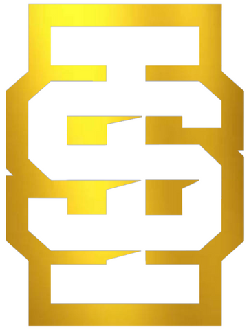 Idaho State Bengals GOLD CHROME MIRROR IS Logo Premium DieCut Vinyl Decal PICK SIZE