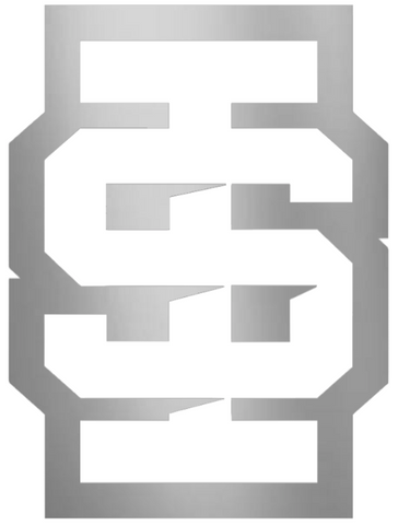 Idaho State Bengals SILVER CHROME MIRROR IS Logo Premium DieCut Vinyl Decal PICK SIZE