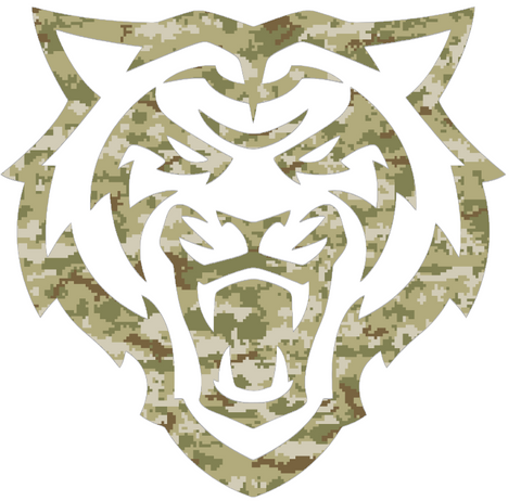 Idaho State Bengals Team Logo Salute to Service Camouflage Camo Vinyl Decal PICK SIZE