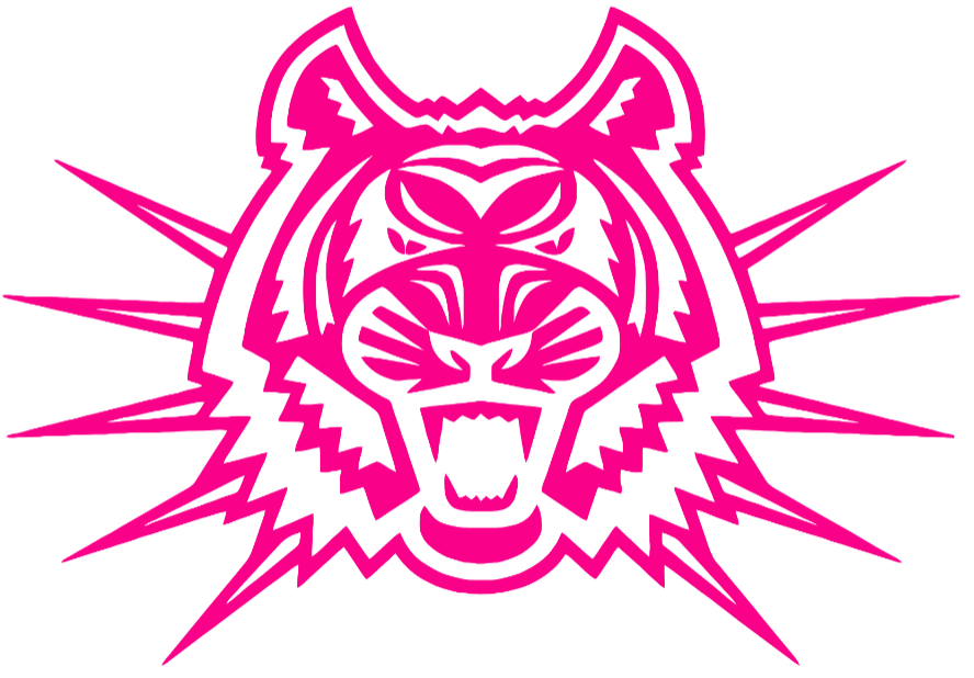 Idaho State Bengals Hot Pink Retro Throwback Logo Premium DieCut Vinyl Decal PICK SIZE