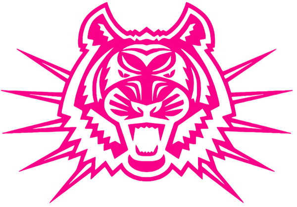 Idaho State Bengals Hot Pink Retro Throwback Logo Premium DieCut Vinyl Decal PICK SIZE