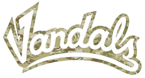 Idaho Vandals Alternate Logo Salute to Service Camouflage Camo Vinyl Decal PICK SIZE