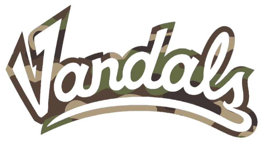 Idaho Vandals Woodland Camo Camouflage Alternate Logo Premium DieCut Vinyl Decal PICK SIZE