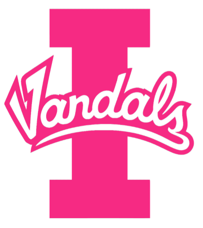 Idaho Vandals HOT PINK Team Logo Premium DieCut Vinyl Decal PICK SIZE