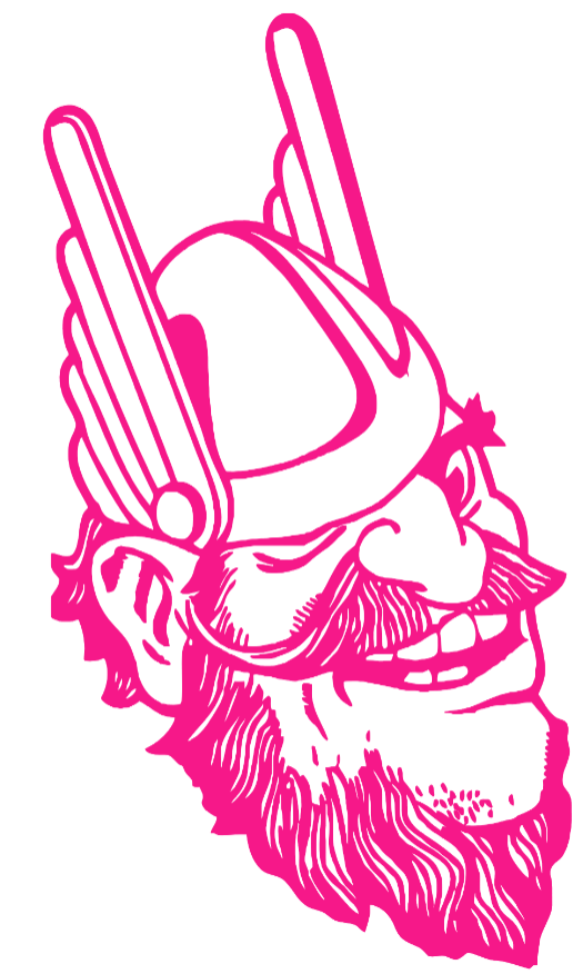 Idaho Vandals Hot Pink Retro Throwback Logo Premium DieCut Vinyl Decal PICK SIZE