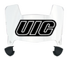 Illinois Chicago Flames Mini Football Helmet Visor Shield w/ Clips - PICK VISOR & LOGO COLOR