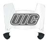 Illinois Chicago Flames Mini Football Helmet Visor Shield w/ Clips - PICK VISOR & LOGO COLOR