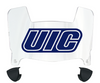 Illinois Chicago Flames Mini Football Helmet Visor Shield w/ Clips - PICK VISOR & LOGO COLOR